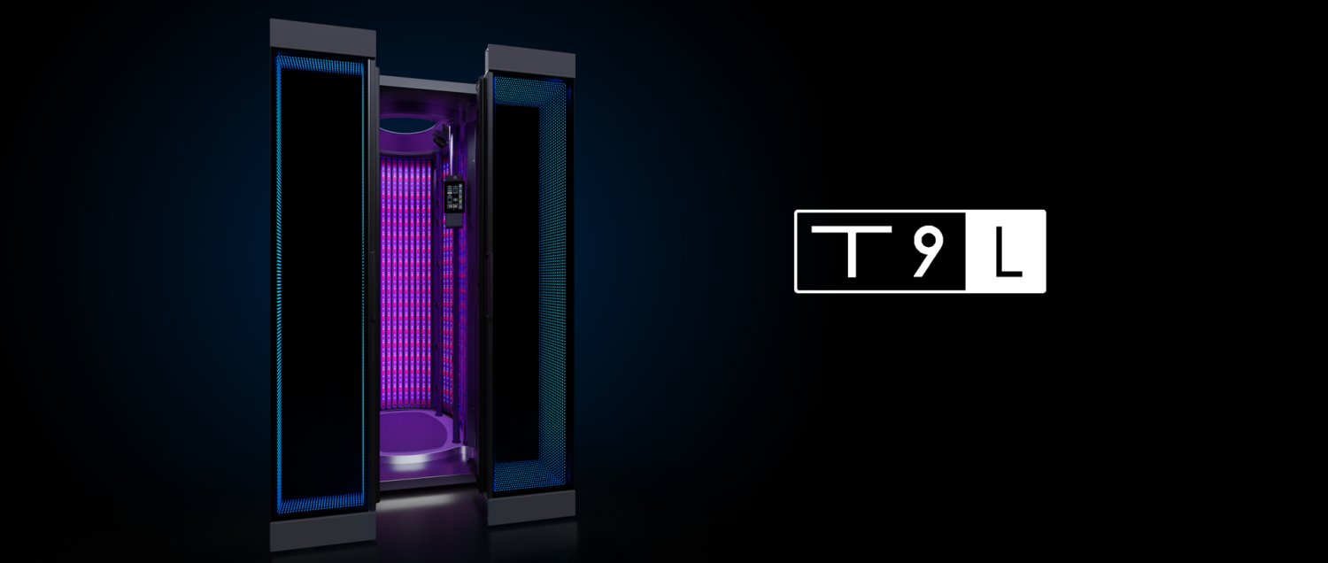 MegaSun T9L ståsolarium med LED-belysning